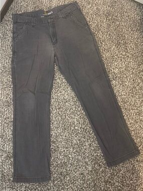 Carhartt Relaxed Fit Work Pants Mens 36x30 Gray Utility Pocket Rugged Flex